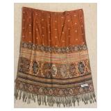 Paisley Pashmina Shaw Orange