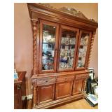 Dark Wood China Cabinet 58x84x16