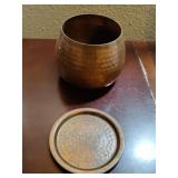 Williams Sonoma Copper Hammerd Candle Holder and