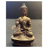 Brass Tibetan Shakyamuni Medicine Buddha 6"
