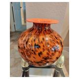 Orange Glass Vase