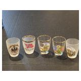 (5) Souvenir Glasses 2"