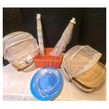 Picnic Lot Including: (2) Utensil Caddies, (2)