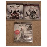(3) PS3 Assassins Creed Games Mature