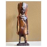 15" African Art  Maasai Warrior Made in Kenya