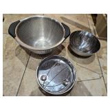 Stainless Colander, Stainless Bowl & More