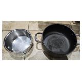 Large Heavy Pot & Stainless Pan