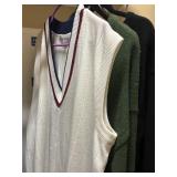 Sz L (1) Vest & (2) V Neck Sweaters