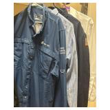 (4) Sz L/XL Long Sleeve Button Up Shirts
