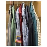 (9) Sz L/XL Assorted Long Sleeve Button Up Shirts