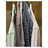 (6) Sz L/XL Long Sleeve Button Up Shirts