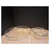 (1) 13.5"×9.5"× 2.5" Oblong Dish & (1) 9"×3.5"