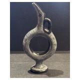 Turkish Hittite Style Ring wine Decanter 10"