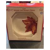 NIB VTG Harvest Autumn Leaf Dessert Plates
