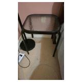 Metal & Glass Side Table