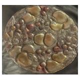 13" Indiana Glass Rainbow Garden Embossed