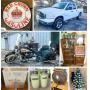 Harley-Davidson, 2008 Dodge Ram, milk bottles, antiques, and more!