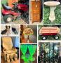 Craftsman lawn tractor, collectibles, furniture+