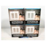 4 boxes (48pc total) double gang wall plates,