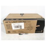 1 fan, Hyperikon 44W 42" ceiling fan with 3