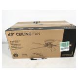 1 fan, Hyperikon 44W 42" ceiling fan, wooden