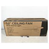 1 fan, Hyperikon 35W 52" ceiling fan with dome