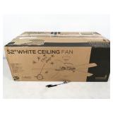 1 fan, Hyperikon 62W 52" ceiling fan with dome