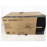 1 fan, Hyperikon 62W 52" ceiling fan, wooden
