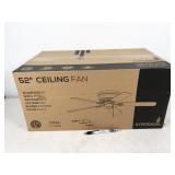 1 fan, Hyperikon 62W 52" ceiling fan, wooden
