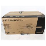 1 fan, Hyperikon 62W 52" ceiling fan, wooden