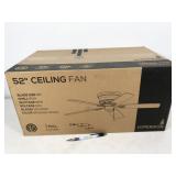 1 fan, Hyperikon 62W 52" ceiling fan, wooden