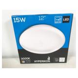 1 fixture, Hyperikon LED 15W 3000K 12" model T