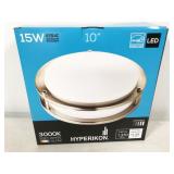 1 fixture, Hyperikon LED 15W 3000K 10" model W