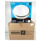 4 fixtures, HyperCLW14-40, Hyperikon LED 25W