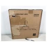 1 fixture, Hyperikon LED 240W 5000K slim high bay