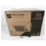 1 fixture, Hyperikon LED 50W 5000K wall pack