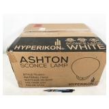1 fixture, Hyperikon Ashton sconce lamp, white