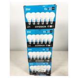 24 bulbs, HyperA19-274, Hyperikon LED 9W 2700K