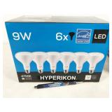 6 bulbs, HyperBR30-274, Hyperikon LED 9W 2700K