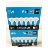 12 bulbs, HyperBR30-304, Hyperikon LED 9W 3000K