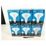 6 BR40 bulbs, Hyperikon LED 2700K 15W (5pc) & 16W
