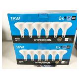 12 bulbs, HyperBR40-302, Hyperikon LED 15W 3000K