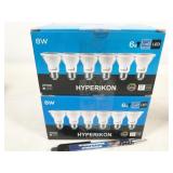 12 bulbs, HyperPAR20-27, Hyperikon LED 8W 2700K