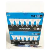 10 bulbs, HyperPAR20-40, Hyperikon LED 8W 4000K