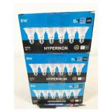 18 bulbs, HyperPAR20-30, Hyperikon LED 8W 3000K