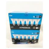12 bulbs, HyperPAR20-40, Hyperikon LED 8W 4000K