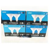 8 bulbs, HyperPAR38-27, Hyperikon LED 14W 2700K
