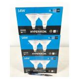 6 bulbs, HyperPAR38-30, Hyperikon LED 14W 3000K