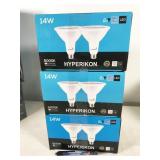 6 bulbs, HyperPAR38-50, Hyperikon LED 14W 5000K