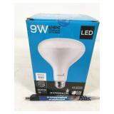 1 bulb, HyperRadarBR30-30, Hyperikon LED 9W 3000K
